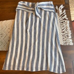 Point Sur linen midi skirt (from J Crew)